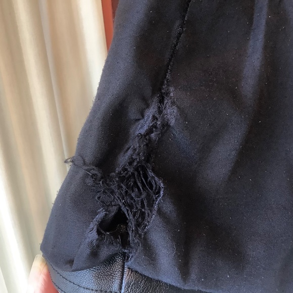 Topshop Faux Leather Black Biker Mini Skirt Size 2 - Picture 7 of 8